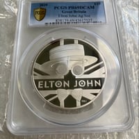 【PCGS鑑定PR69】エルトンジョン 5オンス 10ポンド銀貨 プルーフコイン シルバー 2020年 英国 イギリス ロイヤルミント elton john royal mint