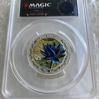 【2oz・アルファ版】 MTG公式 ブラックロータス マジックザギャザリング PCGS鑑定PR70 サモア造幣局 2オンス銀貨 シルバー プルーフコイン ※トレカ・トレーディングカードではない