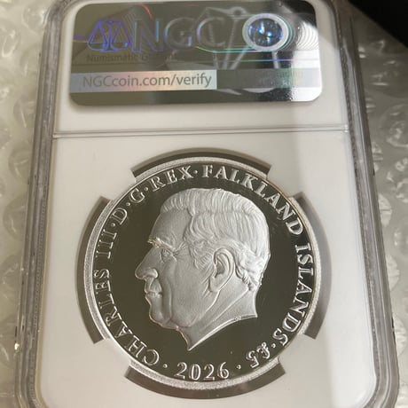 2026年 NGC鑑定PF70 フォークランド諸島 ウナとライオン 1オンス銀貨 シルバー プルーフコイン イギリス 英国 Falkland Una Lion