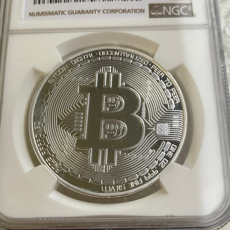 【純銀】ビット　1オンス　チャド共和国 NGC鑑定PF69】 ビットコイン プルーフ版 チャド共和国 CFAフラン 1