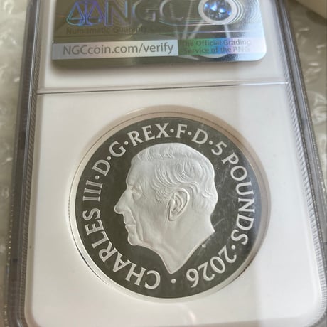 【倍厚ピエフォーサイズ】 第3版・3rd NGC鑑定PF70FR 2026年 エリザベス２世 ポートレート サード 銀貨 シルバー プルーフコイン Third Effigy