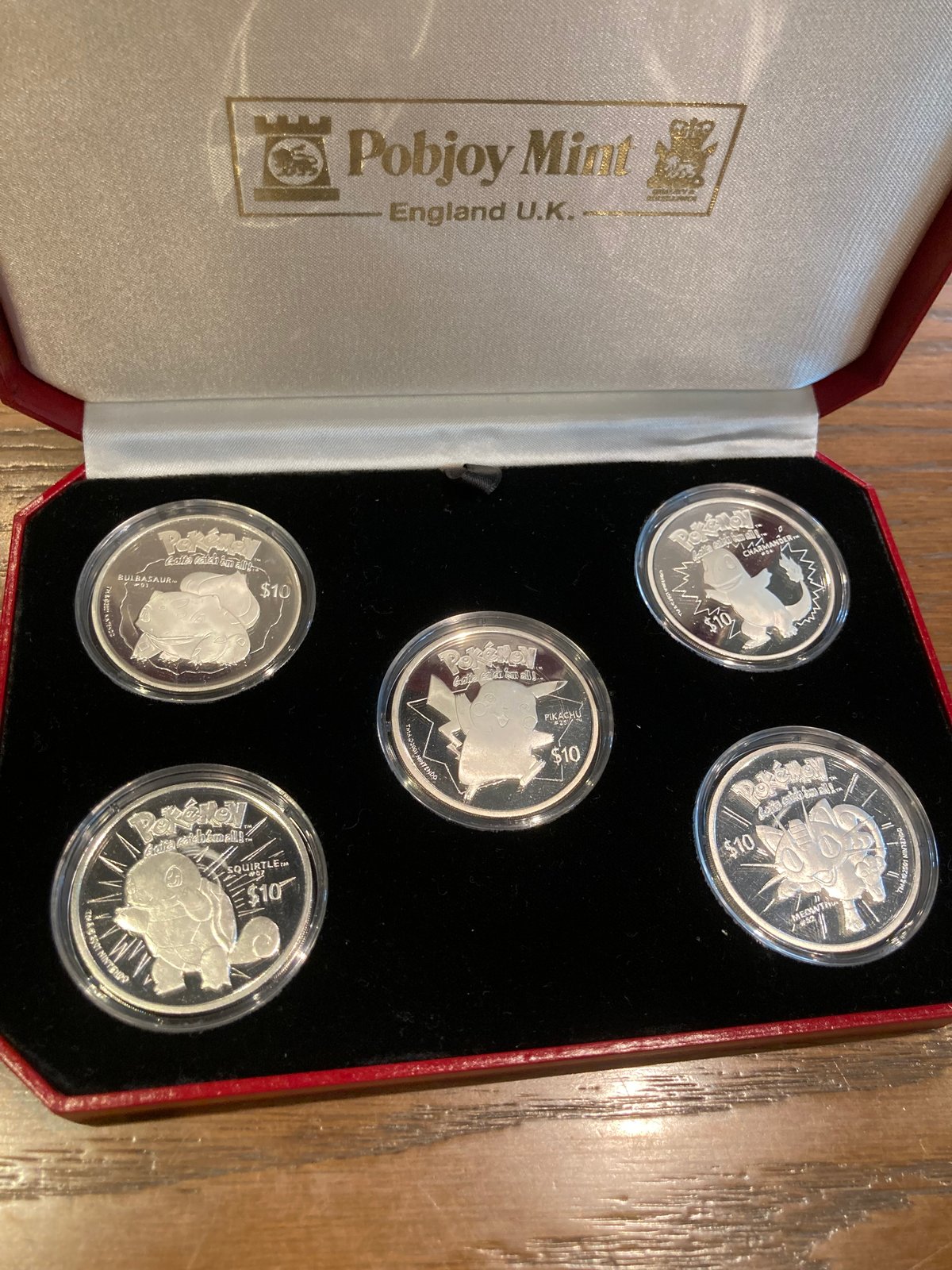 ニウエ 2001年 ポケモン ポケットモンスター 10ドル銀貨セット