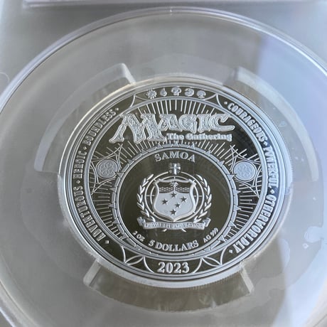 【2oz・アルファ版】 MTG公式 ブラックロータス マジックザギャザリング PCGS鑑定PR70 サモア造幣局 2オンス銀貨 シルバー プルーフコイン ※トレカ・トレーディングカードではない