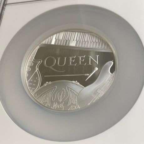 【NGC鑑定PF70・5oz】 QUEEN ミュージック・レジェンド クイーン 5オンス銀貨 10ポンド シルバープルーフコイン 英国 イギリス ロイヤルミント Royal Mint コイン本体のみ