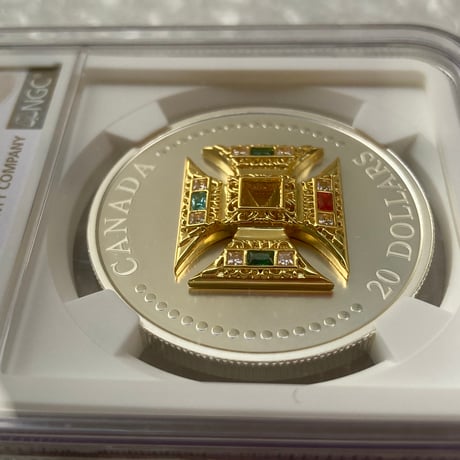 NGC鑑定PF70 カナダ造幣局 聖エドワード王冠・クラウン銀貨 2023年 マットプルーフシルバーコイン 20ドル ロイヤル カナディアンミント