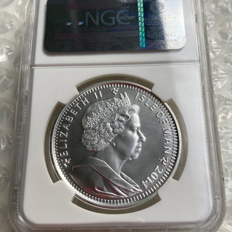 最高鑑定・MS70 NGC鑑定 イギリス領マン島 天使 エンジェル銀貨 2014年 1オンス シルバーコイン MAN ANGEL