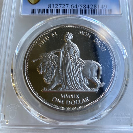 ウナとライオン 2019年 イギリス領 ヴァージン諸島 PCGS鑑定MS64 ニッケル硬貨 コイン 英国 Una Lion BVI nickel
