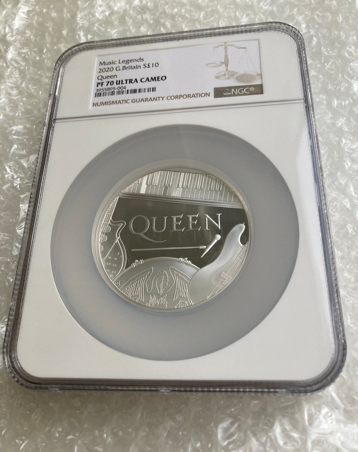 NGC鑑定PF70・5oz】 QUEEN ミュージック・レジェンド クイーン 5オンス