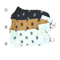 ねこ柄ショートソックス