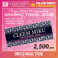 【GOODS】CLEEM MIKU GRAPHIC TOWEL 2026