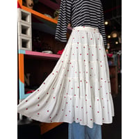 STRAWBERRY EMBROIDERY SKIRT [S-4728]