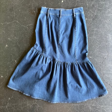 FRILL DENIM SKIRT [S-4441]