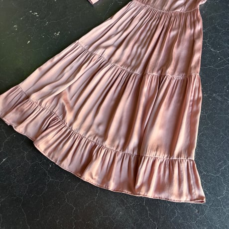 SATIN TIERED DRESS [S-4765]