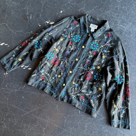 EMBROIDERY SILK JACKET [S-5020]