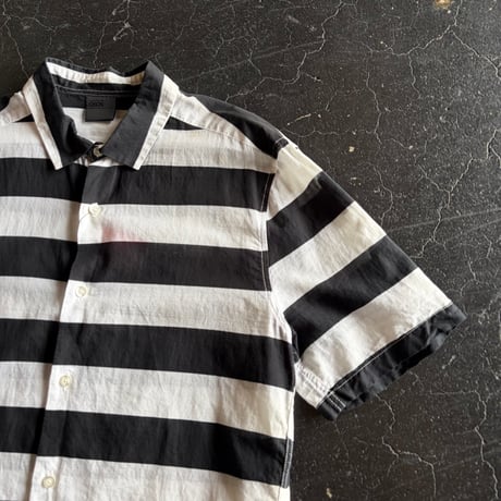 BORDER COTTON SHIRT [S-2885]