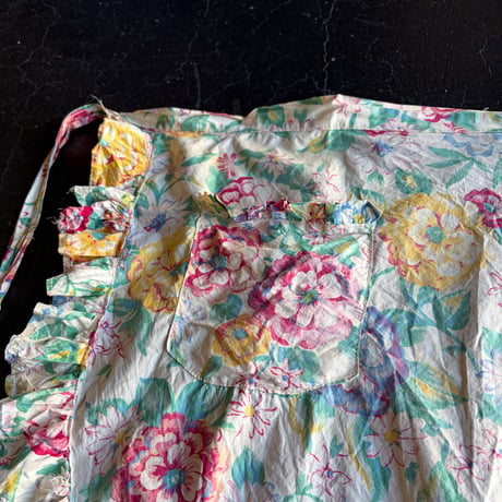60’S FLOWER COTTON APRON [S-4929]