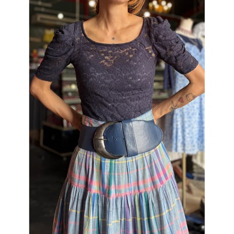 LACE PUFFSLEEVE TOPS [S-4335]