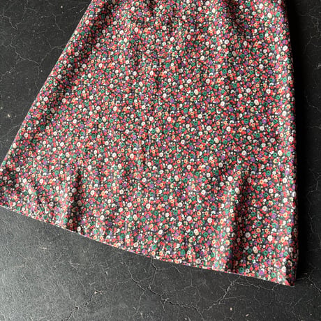 70’S FLOWER SHIRRING DRESS [S-4541]