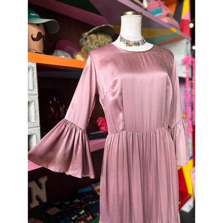 SATIN TIERED DRESS [S-4765]