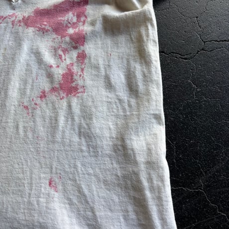 70'S FRUIT OF THE LOOM PAINT COTTON TEE [S-4479]