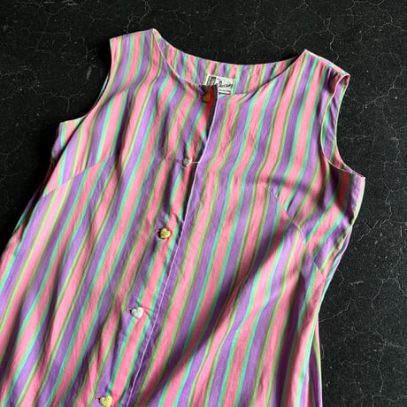 60’S STRIPE DRESS [S-4638]