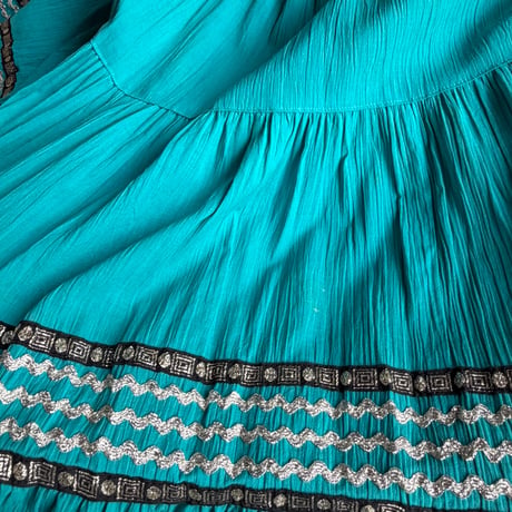 60’S MEXICAN TIERED SKIRT [S-4657]