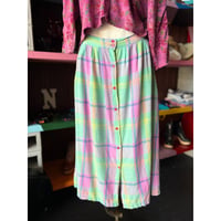 80’S CHECK COTTON SKIRT [S-4856]