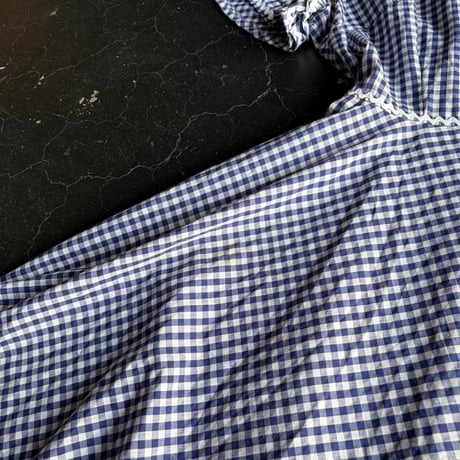 60-70'S GINGHAMCHECK DRESS [S-4370]
