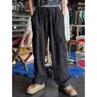 LINEN×RAYON CARGO EASY PANTS [S-4213]