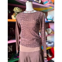SNAKE SHEER TOPS [S-4847]