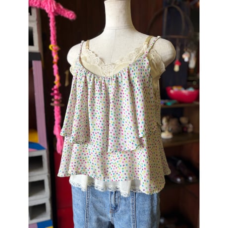 DOT CAMISOLE [S-4592]
