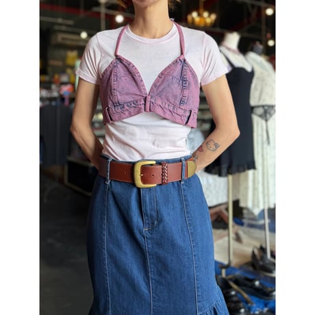 DENIM HALTER BUISTIER [S-4155]