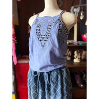 EMBROIDERY COTTON CAMISOLE [S-4555]