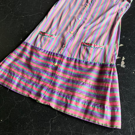 60’S STRIPE DRESS [S-4638]