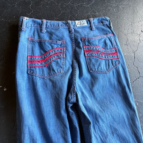 70’S "MAVERICK" FLARE DENIM PANTS [S-4524]