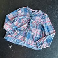 CHECK LACEUP SHIRT [S-0760]