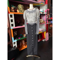 FRONT BUTTON LONG SKIRT [S-4655]