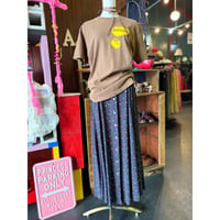 90’S FLOWER RAYON LONG SKIRT [S-4566]