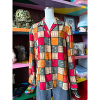 BLOCK PATTERN SHIRT [S-5012]