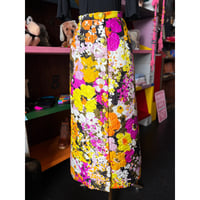 70'S FLOWER QUILT LONG SKIRT [S-5006]