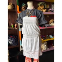 COTTON LACE BARE DRESS [S-3984]
