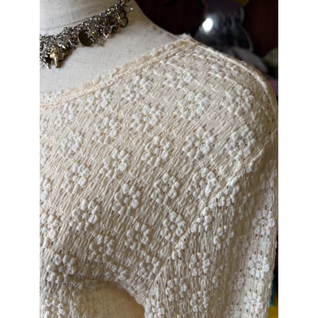 FLOWER LACE TOPS [S-4963]