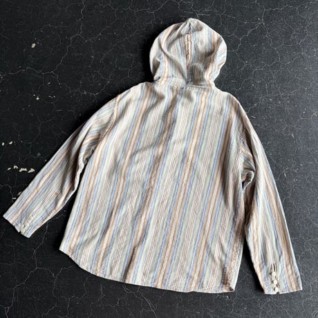 STRIPE HOODIE COTTON SHIRT [S-4791]