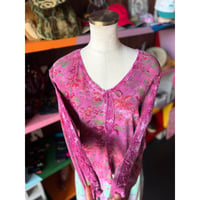 FLOWER＆LACE COTTON TOPS [S-4855]