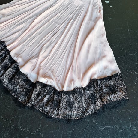 LACE DESIGN LONG SKIRT [S-5039]