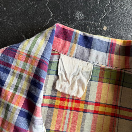50-60'S CHECK COTTON DRESS [S-4506]