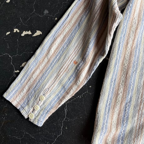 STRIPE HOODIE COTTON SHIRT [S-4791]