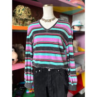70'S BORDER VELOUR TOPS [S-5007]