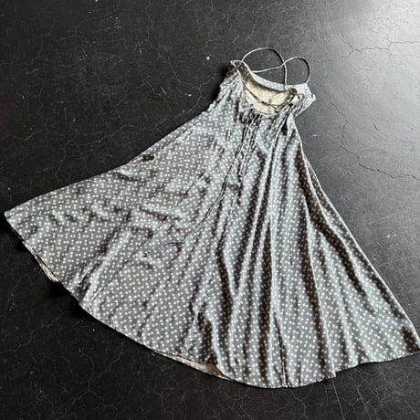 90’S BUTTON FABRIC CAMI DRESS [S-4561]