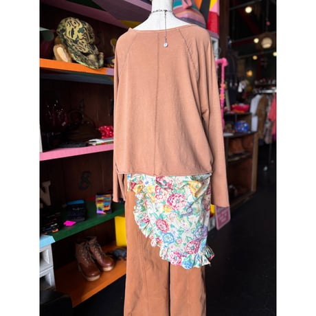 60’S FLOWER COTTON APRON [S-4929]